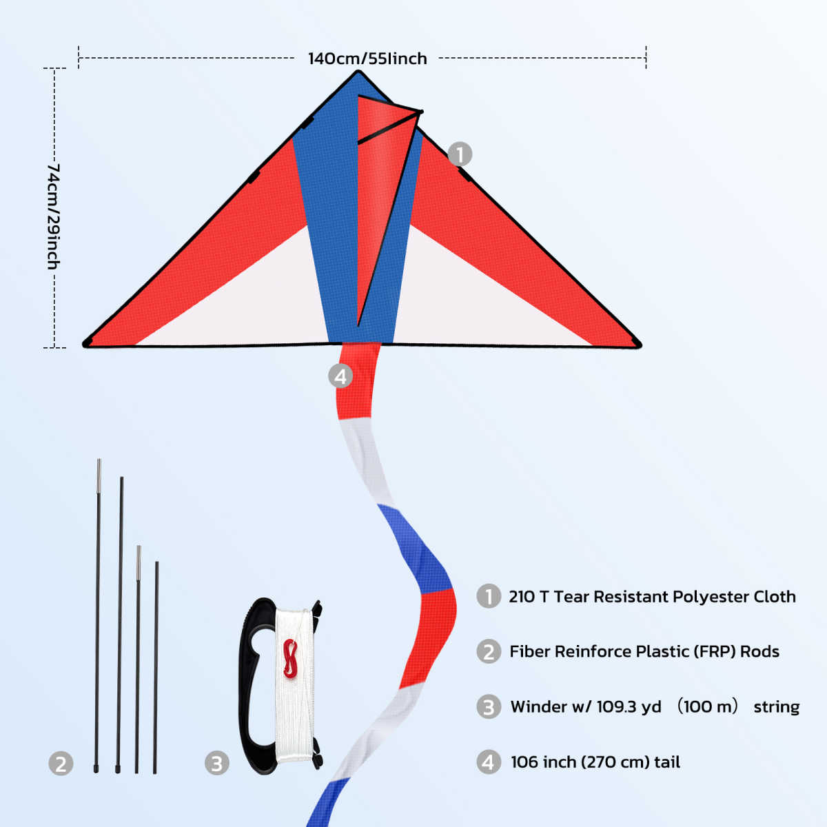 Triangle kite