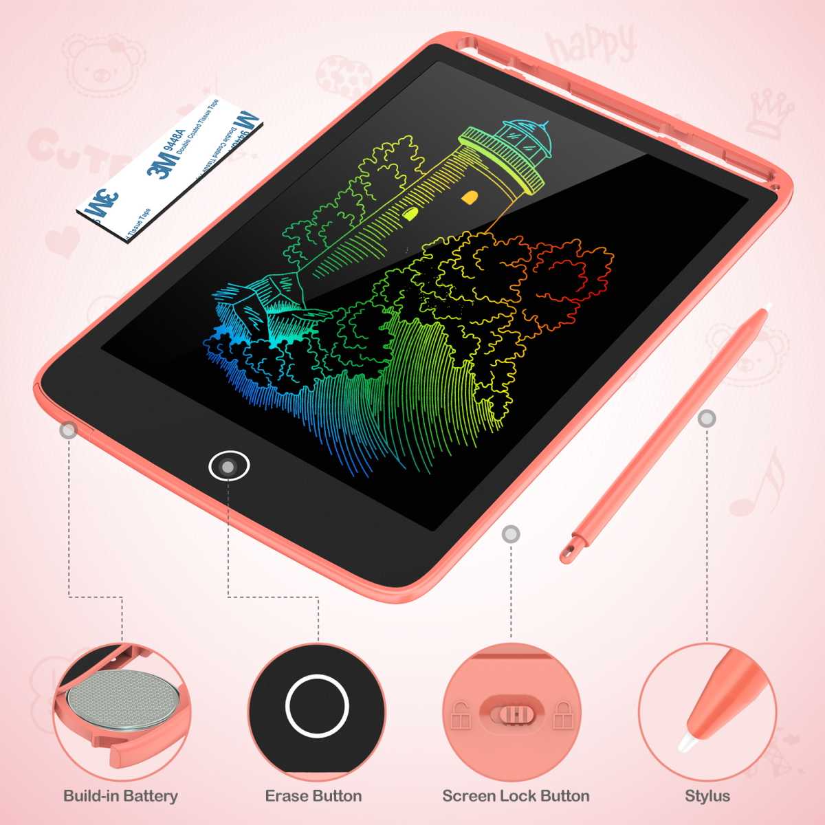 LCD writing tablet